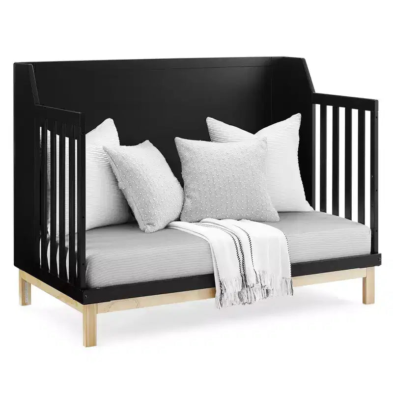 Sponda di protezione per letto per bambini, struttura in legno, 73,7 cm L x 27,9 cm H, per bambini di età superiore ai 2 anni