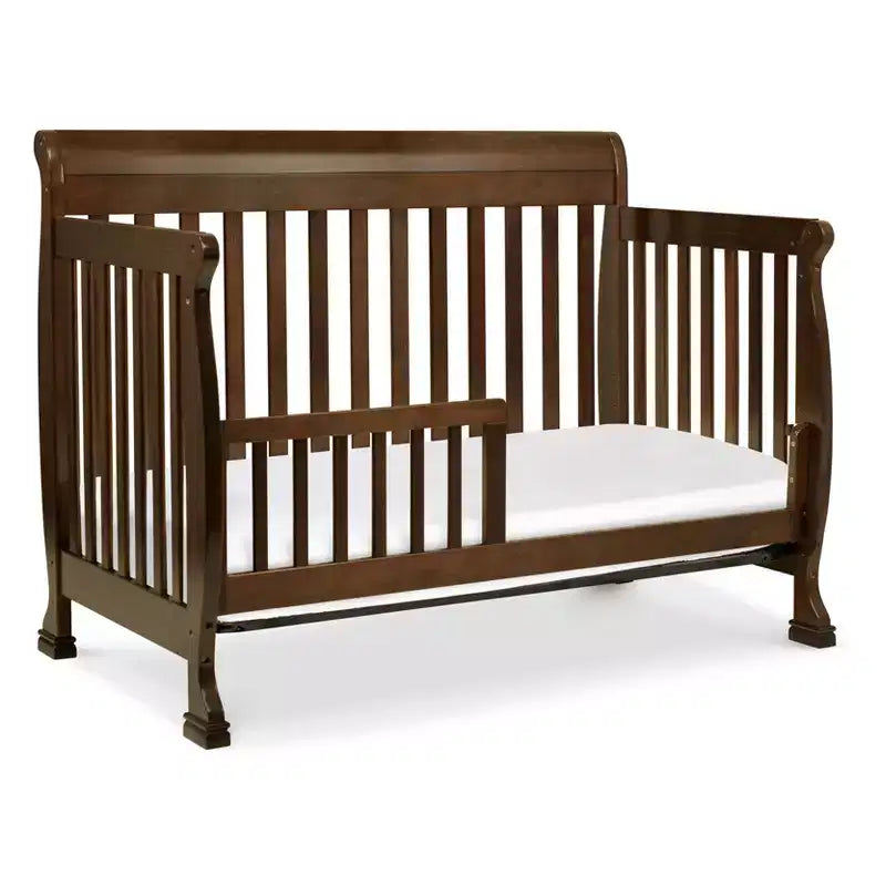 Culla Trasformabile 4 in 1, Legno di Pino Sostenibile, Certificata GREENGUARD Gold, Si Converte in Lettino per Bambini/Divanetto/Letto Matrimoniale