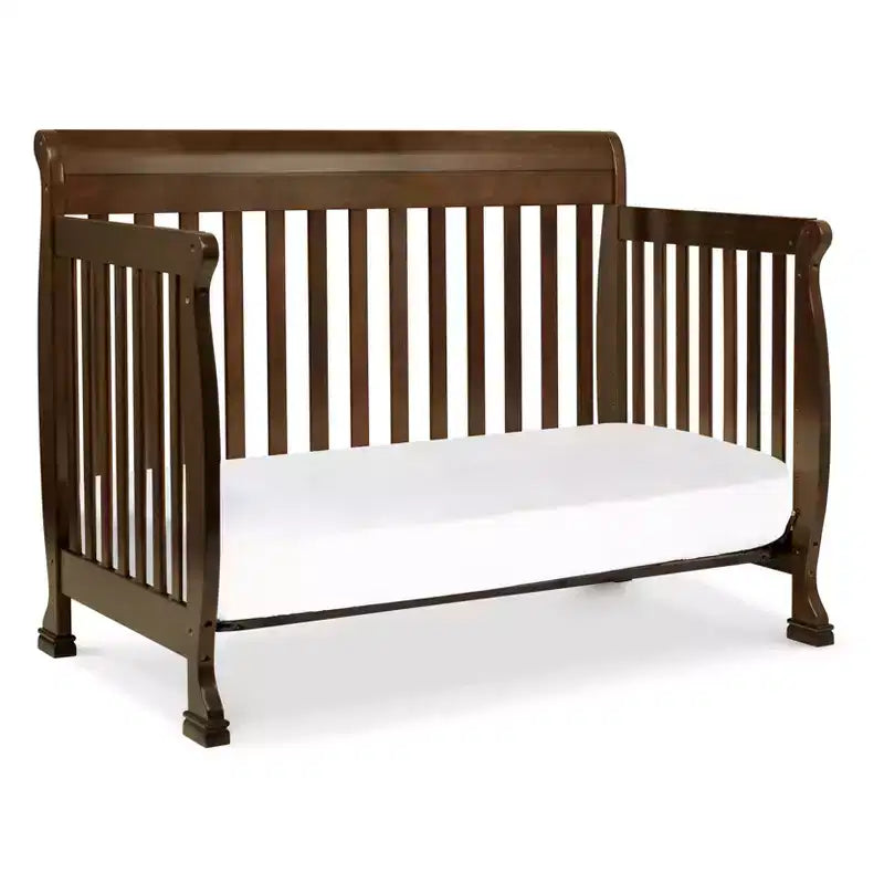 Culla Trasformabile 4 in 1, Legno di Pino Sostenibile, Certificata GREENGUARD Gold, Si Converte in Lettino per Bambini/Divanetto/Letto Matrimoniale