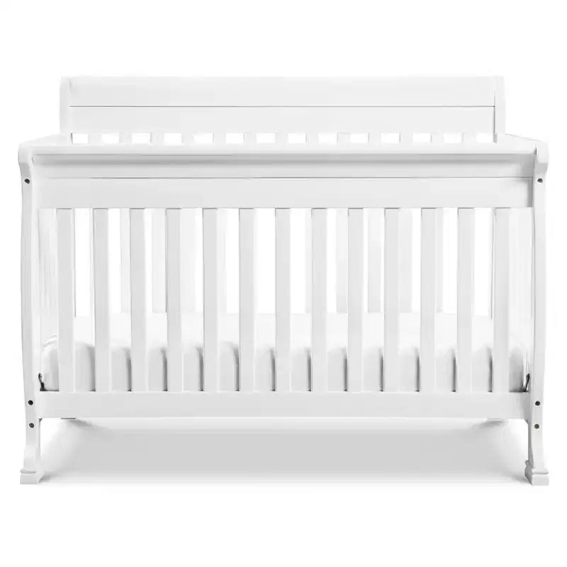 Culla Trasformabile 4 in 1, Legno di Pino Sostenibile, Certificata GREENGUARD Gold, Si Converte in Lettino per Bambini/Divanetto/Letto Matrimoniale