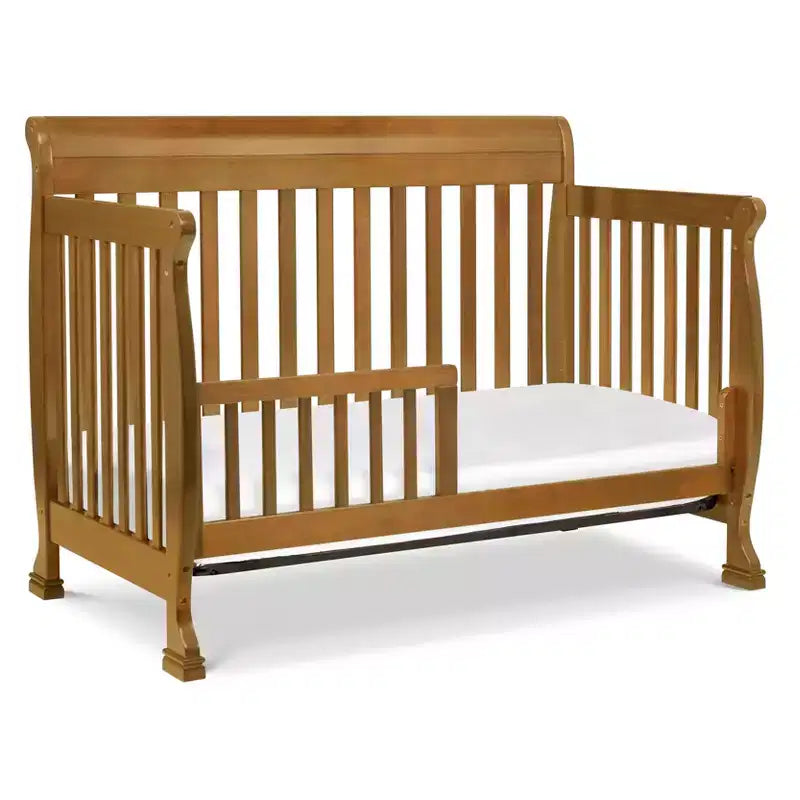 Culla Trasformabile 4 in 1, Legno di Pino Sostenibile, Certificata GREENGUARD Gold, Si Converte in Lettino per Bambini/Divanetto/Letto Matrimoniale