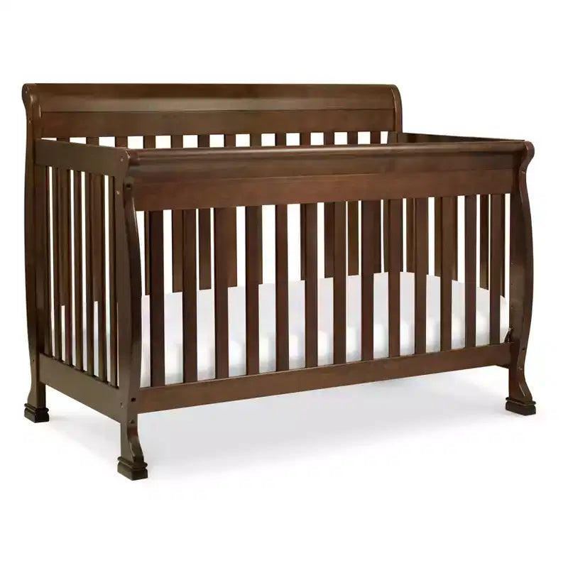 Culla Trasformabile 4 in 1, Legno di Pino Sostenibile, Certificata GREENGUARD Gold, Si Converte in Lettino per Bambini/Divanetto/Letto Matrimoniale
