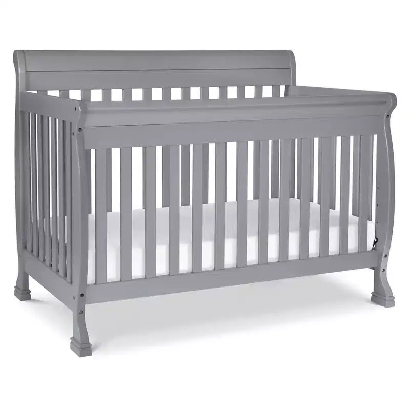 Culla Trasformabile 4 in 1, Legno di Pino Sostenibile, Certificata GREENGUARD Gold, Si Converte in Lettino per Bambini/Divanetto/Letto Matrimoniale