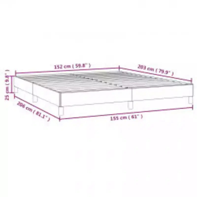 Struttura letto a piattaforma matrimoniale queen size con rivestimento in velluto, grigio chiaro