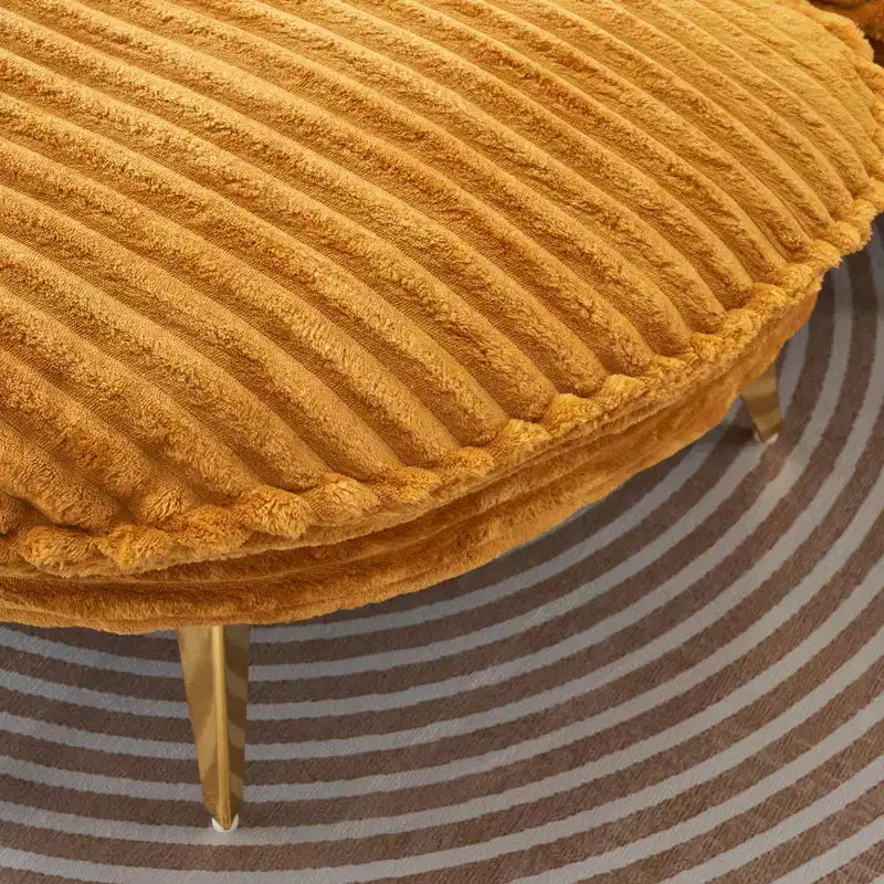 Poltrona d'Appoggio Imbottita con Pouf