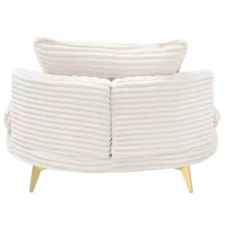 Poltrona d'Appoggio Imbottita con Pouf