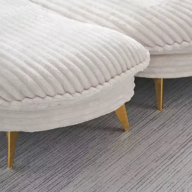 Poltrona d'Appoggio Imbottita con Pouf