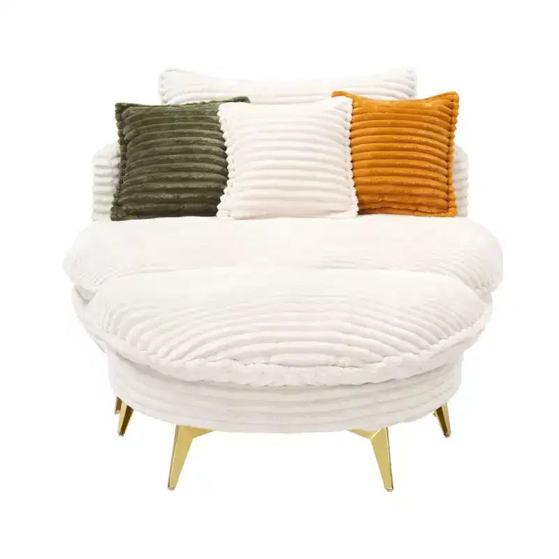 Poltrona d'Appoggio Imbottita con Pouf
