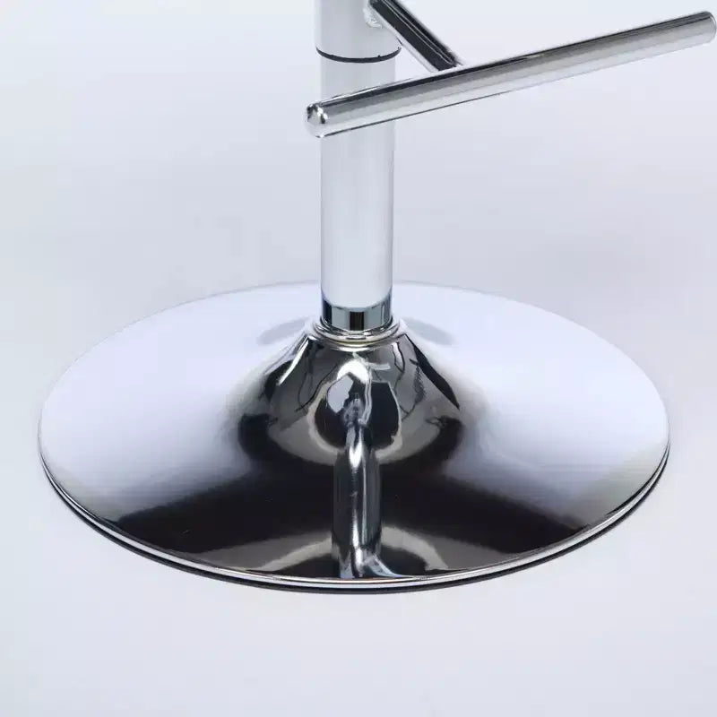 Set di 2 Sgabelli da Bar Girevoli con Schienale Trapuntato, in Pelle Sintetica, Altezza Regolabile, per Cucina o Bar di Casa