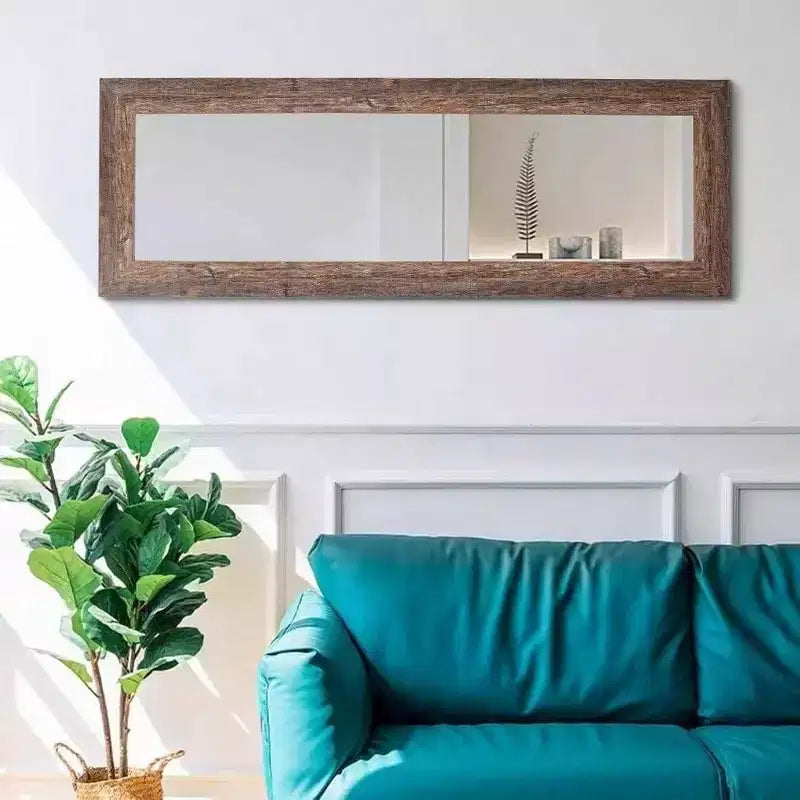 Specchio da parete a figura intera da 61 x 22 pollici con cornice ad arco