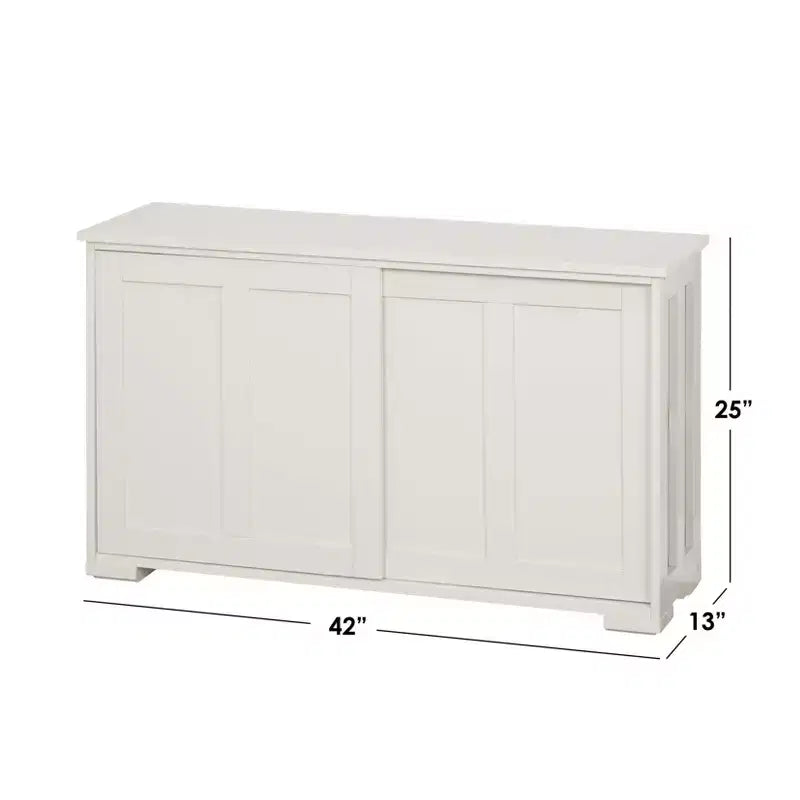 Armadietto modulare impilabile con ante scorrevoli, 107 cm L x 63,5 cm H x 33 cm P